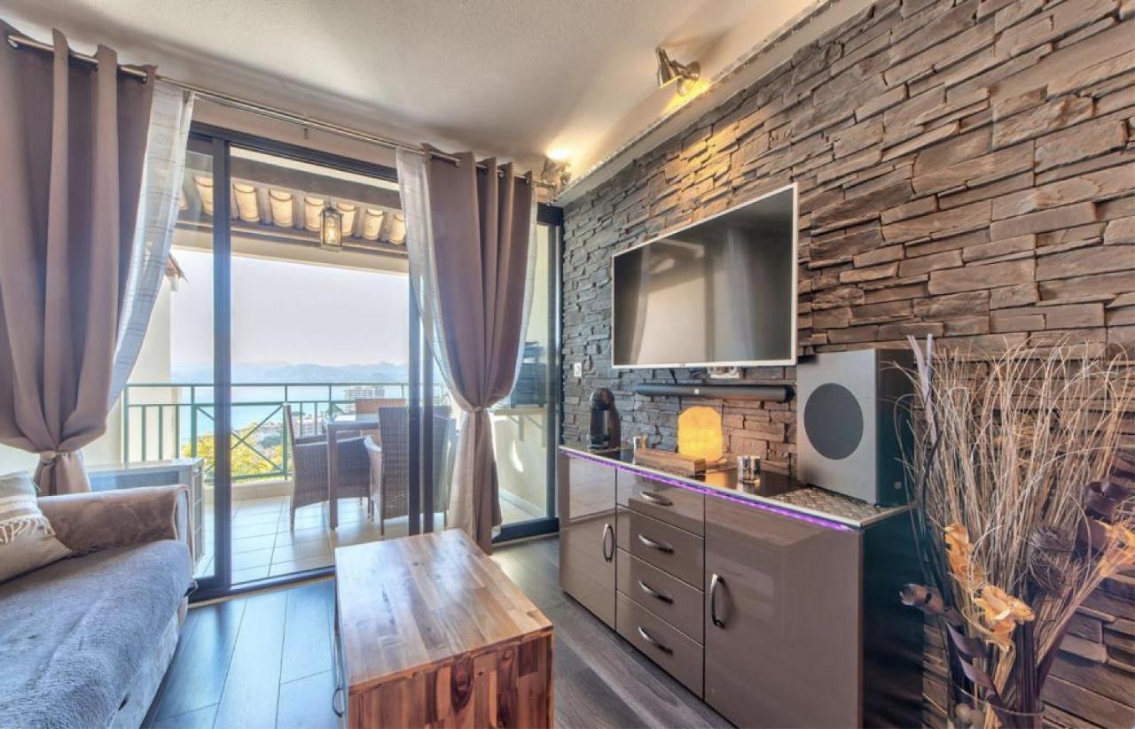 Appt Vue Mer Exceptionnelle Sur Baie De Κάννες Εξωτερικό φωτογραφία
