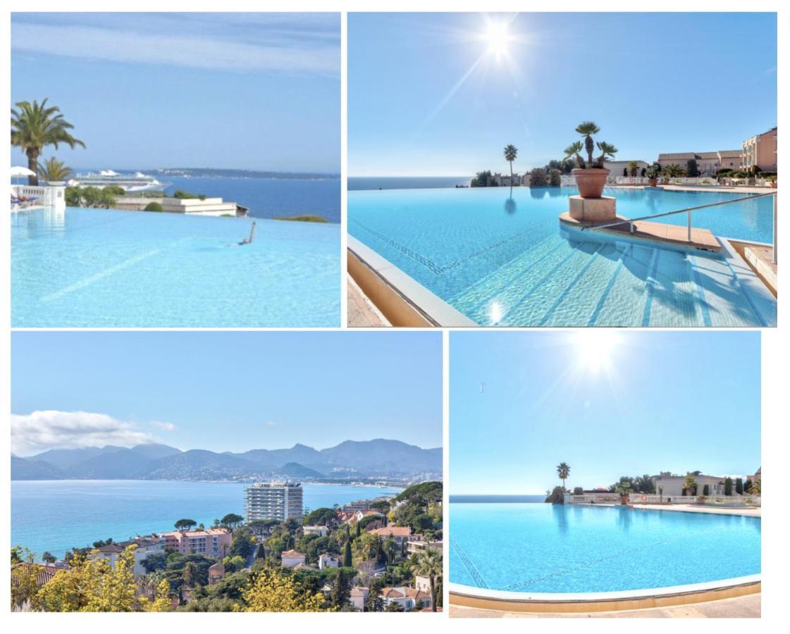 Appt Vue Mer Exceptionnelle Sur Baie De Κάννες Εξωτερικό φωτογραφία