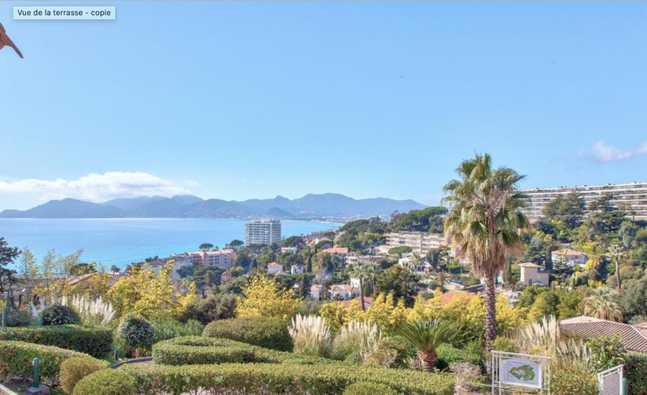 Appt Vue Mer Exceptionnelle Sur Baie De Κάννες Εξωτερικό φωτογραφία